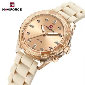 <span class=keywords><strong>Orologio</strong></span> <span class=keywords><strong>da</strong></span> Polso NAVIFORCE per Ragazze, Moda Business, Orologi al Quarzo per Donne, Leggero in Silicone, Elegante, Impermeabile, con Luce Notturna, Modello 7115 - Product Image 1