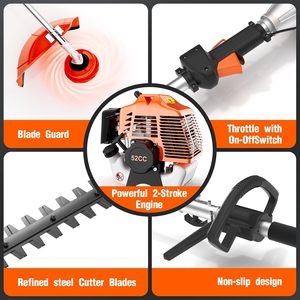 <span class=keywords><strong>Desbrozadora</strong></span> de Gasolina de Alta Calidad de <span class=keywords><strong>52cc</strong></span> y 4 Tiempos, Recortadora de Hilo con <span class=keywords><strong>Motor</strong></span> Industrial sin Escobillas, Ancho de Corte de 140mm, OEM para Jardinería - Product Image 5