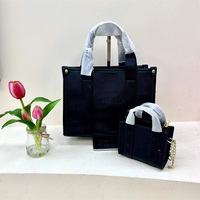 Sac à main de luxe en cuir PU pour femme, ensemble 2 pièces, sac à bandoulière grande capacité avec portefeuille, collection très prisée des créateurs