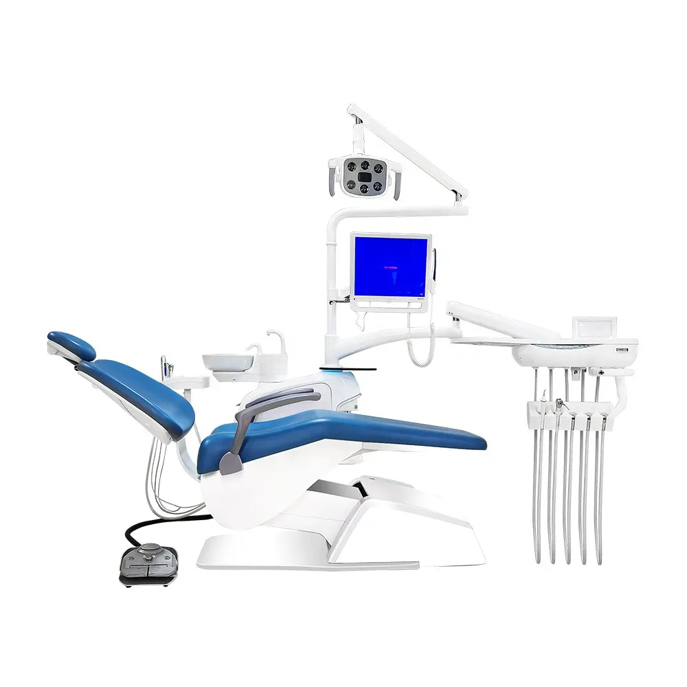 Dental chairs mobile portable dental unit chair set intelligent implant hydraulic ergomomics treatment surgical dental unit