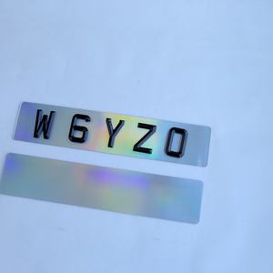 Número de placa de matrícula de letras de Gel 3D, corte 4D acrílico en blanco, placa de matrícula de coche, película reflectante, placa de matrícula del Reino Unido - Product Image 6