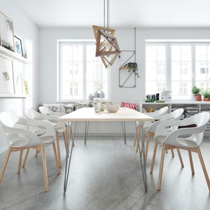 Chân Kẹp Tóc Bán Buôn Giá Rẻ 28 ''Inch Màu Đen U V Hình Sắt Thép Nhà Hàng Bàn Chân Bàn Ăn Kim Loại Đồ Nội Thất Bảng Kẹp Tóc Chân - Product Image 6