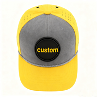 Casquette de sport Sidifer Custom 5 panneaux en tissu Dobby, imperméable, avec trous découpés au laser, logo magnétique
