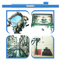 Imprimante jet d'encre 3D haute définition avec encre pigmentée pour la décoration murale intérieure et extérieure, machine d'impression murale automatique