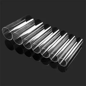 Wholesale Cast Clear Plexiglass Acrylic Round Tube Transparent Pipe Cylinders Clear Acrylic Pipe Plastic Pmma Tube
