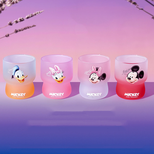 Gobelet en verre dépoli dégradé Mickey Minnie Donald Duck, mignon et créatif, pour fête, coffret cadeau - Product Image 3