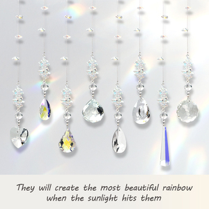 Hanging Art Deco Crystal Prism Suncatchers 50cm Windows Ball Rainbow Maker Christmas <b>Tree</b> Decoration - Product Image 3
