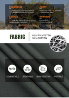 Tenue de combat tactique professionnelle pour forces de sécurité - 65% polyester/35% coton, résistante aux déchirures, respirante