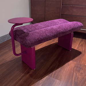<span class=keywords><strong>Taburete</strong></span> de Cabecera de Diseño Moderno y Minimalista de Lujo Ligero de Terciopelo Italiano para Dormitorio, Hotel y Villa - Muebles para el Hogar Ecológicos - Product Image 3