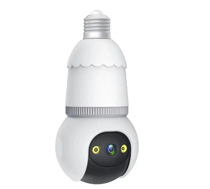 360 degree home security remote cctv camera Wireless bulb camera dual light full color night vision camera