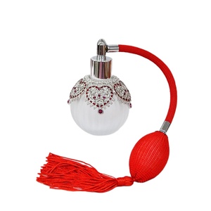 Elegant Lady Glass Perfume Bottle With Airbag Atomizer Bulb Sprayer - Product Image 2