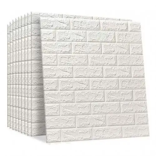 3d home decoration white/color brick sticker popular cool PE foam wallpaper wall stickers roll