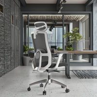 Chaises de bureau inclinables ergonomiques en maille pour le personnel du patron Vente à chaud de chaises pivotantes modernes de luxe en métal aluminium plastique