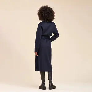 2023 Newest Hand made elegant and high quality recycled wool blend Cashmere Wool Coats