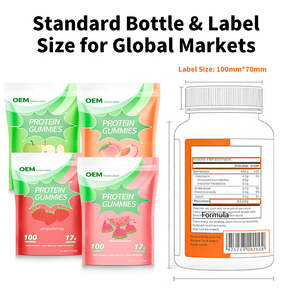 Gummies de protéines de lactosérum de haute qualité à marque privée OEM – Favorisent l'énergie et la croissance musculaire – Commande flexible pour le réapprovisionnement en stock - Product Image 4