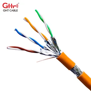 Cat7 cable price per meters High quality with factory price Twisted pair Double shielded SFTP 22AWG Copper