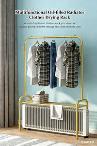 Perchero Doméstico para Calefacción, Secado y Colgado, Ajustable en Altura como Perchero para Sombreros, Ideal para Balcones y Dormitorios. - Product Image 3