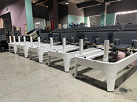 Kule ev stüdyo Fitness ekipmanları ile Pilates Reformer ticari beyaz alüminyum makine