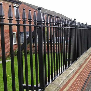 Hot <strong>Sale</strong> Home Garden Decorative Hot Dipped Galvanized Security Design Metal 6ft X 8ft <strong>Wrought</strong> <strong>Iron</strong> Fence - Product Image 1