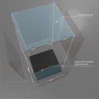 Coffret d'exposition en plastique transparent et personnalisé, boîte-cadeau pour jouets, coffret acrylique pour noël, pièces