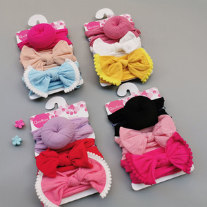 3pcs/set Organic Cotton Elastic Bow <strong>Baby</strong> <strong>Headband</strong> for Girls Kids Gift High Quality Soft Rabbit Ears Hairbands for <strong>Babies</strong> - Product Image 3