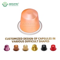 Capsules de café instantané en métal de 15 ml avec couvercle, pour usage commercial et domestique, capsules de café vides pour expresso