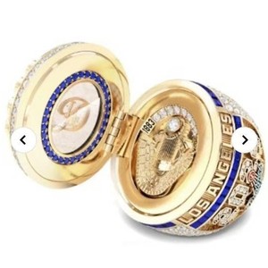 Anillo de Campeonato de la Serie Mundial de los Dodgers de Los Ángeles 2024, Joyería de Aleación con Diamantes - Product Image 4