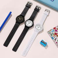 Jam Tangan Minimalis Baru untuk Mahasiswa, Khusus Ujian, Gaya Kampus, Netral, Jarum Penunjuk, Jam Tangan Quartz Anak