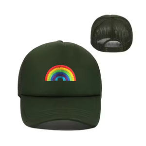 Custom Logo Mesh Trucker Hat <b>Blank</b> Foam Baseball <b>Cap</b> Sponge Mesh Truck Driver Hat High Quality - Product Image 2