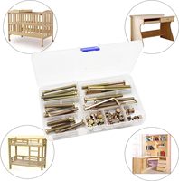 Jeu de vis personnalisées pour lit de bébé, kit d'assortiment d'écrous à tête hexagonale pour lits, têtes de lit, chaises, meubles