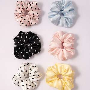 100% 19mm Mulberry Silk <strong>Hair</strong> Tie Oversized Curly <strong>Hair</strong> Accessory Padded Scrunchie Overnight Sleep Large Silk Pillow <strong>Scrunchies</strong> - Product Image 4