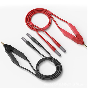 Maksimum Yük 20A Maksimum Açılma 15 mm Terminal Kelvin Klipslerinden 4,0 mm Muz Fişlerine Test Kabloları Kablolar Problar Uzunluk - Product Image 2