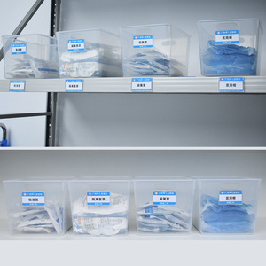 Boîtes et bacs de rangement en plastique transparent pour instruments médicaux et dentaires, gestion 6S, seringues pour clinique dentaire, entrepôt dentaire - Product Image 1