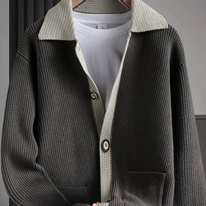 Ropa de Punto para Hombre, Estilo Casual Versátil con Cuello Redondo para Otoño/Invierno - Product Image 1