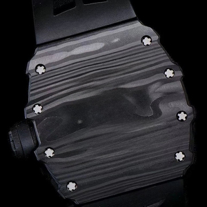 Montre mécanique automatique personnalisée en édition limitée RM1201 avec boîtier en fibre de carbone noire, cadran mécanique, montre ultra légère - Product Image 3