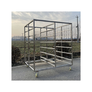 Benutzer definierte Größe montiert 36 Tabletts 6 Tier Edelstahl Bäckerei Gefrier schrank Rack Wagen mit Brems rädern - Product Image 1