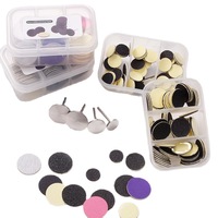 Kits de forets remplaçables pour manucure et pédicure 80 #120 #180 # papier de ponçage avec roulement lime à ongles accessoires pour ongles