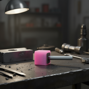 Fervi Pink Vitrified <b>Grinding</b> <b>Wheel</b> Square Shape For Metal Polishing - Product Image 3