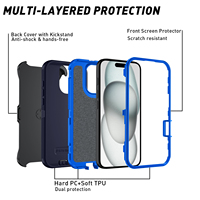 Clip de ceinture robuste pour étui Defender complet pour iPhone 16 15 14 13 12 11 8 Pro Max Plus housse de protection antichoc gratuite