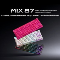 Clavier à interrupteurs magnétiques MCHOSE Mix87, déclenchement rapide 0,001 mm, fréquence d'échantillonnage 8K, latence 0,08 ms, clavier de jeu avec boutons
