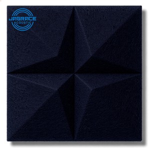 Panneaux acoustiques décoratifs en feutre PET 3D sculpturaux Jagrace, dalles murales insonorisantes pour hôtels de luxe et cinémas - Product Image 6