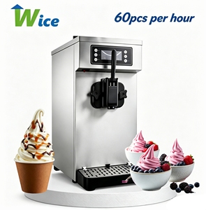 WICE Machine à glace molle commerciale 60 pièces/h, automatique, de comptoir, pour petites entreprises, 60 Co - Product Image 1