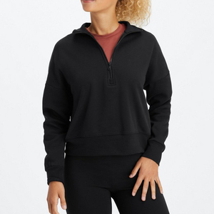 <span class=keywords><strong>Felpa</strong></span> a collo alto oversize <span class=keywords><strong>in</strong></span> cotone blu a tracolla <span class=keywords><strong>con</strong></span> cappuccio <span class=keywords><strong>felpa</strong></span> <span class=keywords><strong>felpa</strong></span> <span class=keywords><strong>con</strong></span> mezza <span class=keywords><strong>Zip</strong></span> <span class=keywords><strong>in</strong></span> <span class=keywords><strong>pile</strong></span> <span class=keywords><strong>in</strong></span> bianco - Product Image 4