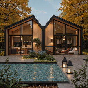 Maison préfabriquée à 2 étages, maisons en conteneurs, maisons modulaires modernes, conteneur détachable à vendre, villa de luxe à 2 ou 3 chambres, 20 à 40 pieds - Product Image 1