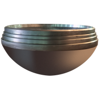 Tête hémisphérique ASME VIII Div.1 16MnDR DN500 formée à chaud, passivation par trempage, Ra0.8µm, pour autoclave haute pression et peinture pilote