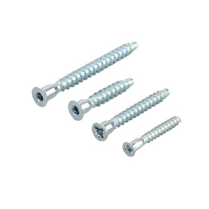 Tornillos autorroscantes de cabeza plana con hexágono interior Manka Hardware para madera, para gabinetes y muebles, grado A, zincados. - Product Image 1