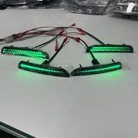 Misun 12V IP65 Adressable LED Moto & Voiture Marqueurs Latéraux RGB Lumière Stroboscopique avec Coque Noire Montage Universel