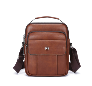 Sac bandoulière personnalisé de haute qualité en cuir PU pour homme, sac messager sportif pour usage quotidien - Product Image 1