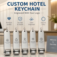 Personalisierter Hotel-Logo-Schlüsselanhänger aus Zinklegierung, individueller Metall-Hotel-Schlüsselanhänger, individueller Metall-Schlüsselanhänger mit graviertem Zimmernummer-Logo
