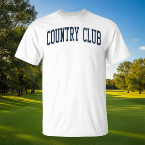 T-shirt athlétique vintage Country Club, imprimé marine, coupe standard pour homme - Product Image 3